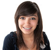 Cute Latino Girl Smiling with Braces Cute Latino Girl Smiling with Braces