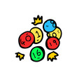 lottery balls cartoon lottery balls cartoon