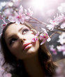 Beautiful Girl with flower