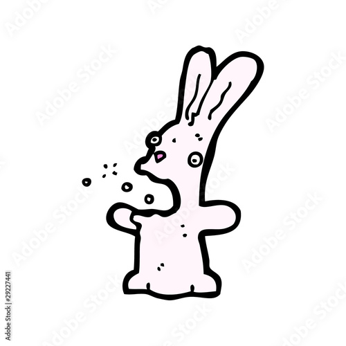 Vector: burping rabbit cartoon burping rabbit cartoon