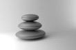 Black and white stones