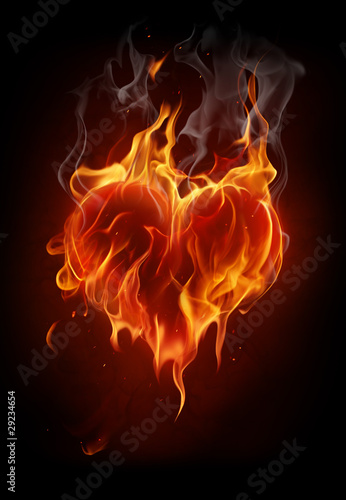 Illustration: Flaming heart Flaming heart