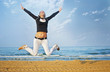 Girl jumping