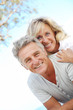 Happy mature couple outdoors. Happy mature couple outdoors.