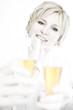 Woman toasting