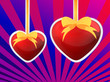 Two hearts / Valentine's Day background