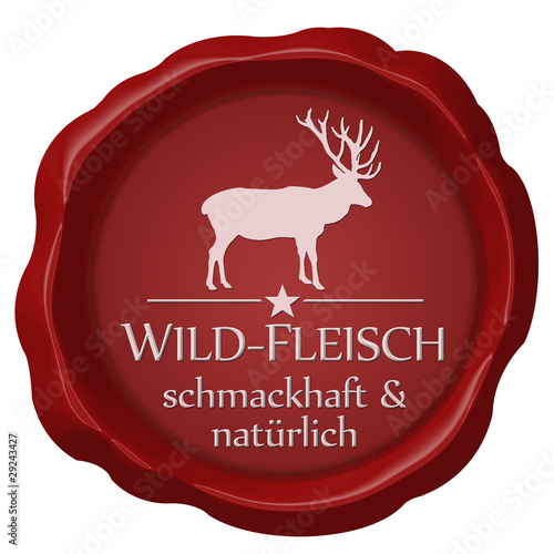Illustration: wildfleisch lecker und natürlich wildfleisch lecker und natürlich