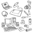 Graphic designer's work place