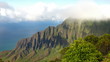 Time lapse Clouds over Kalalau Valley, Kauai, Hawaii