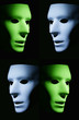 Green and Blue Faces
