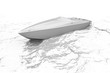 Speed boot (isolated white)