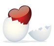 Egg and Valentine's Day Egg and Valentine's Day