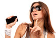 Young fashion woman in sunglasses