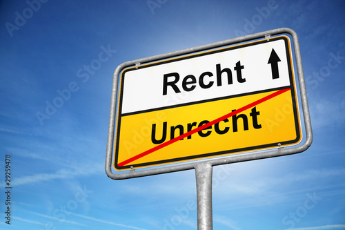 Foto: Recht Unrecht Recht Unrecht
