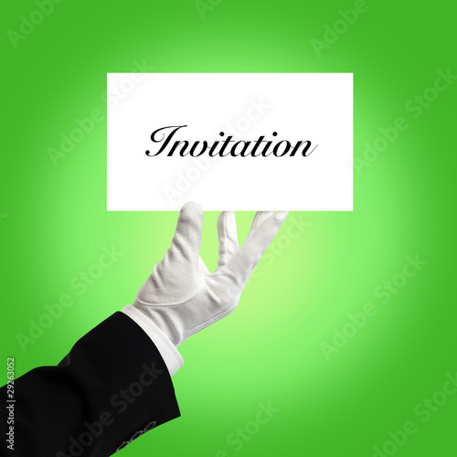 Photo: invitation card invitation card
