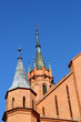 Detail of neogothic style church in Druskininkai Detail of neogothic style church in Druskininkai