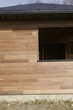 Wooden bardage on a new house