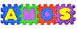 Connected Letters - AMOS in center