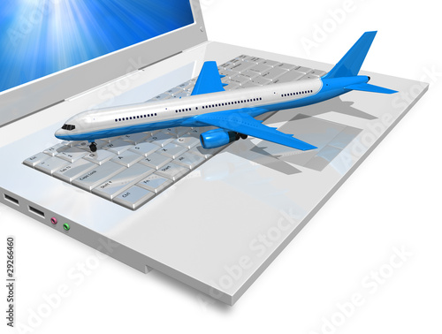 Illustration: Air travel concept Air travel concept