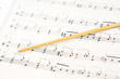 Baton and music