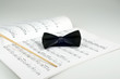 Conductor bow tie and music
