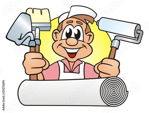 Illustration: Painterman Button Painterman Button