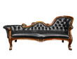 luxury black leather armchair isolated on white background luxury black leather armchair isolated on white background