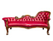 luxury red leather armchair isolated on white background luxury red leather armchair isolated on white background
