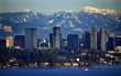 Photo: Bellevue Lake Snowy Cascade Mountains Washington State Bellevue Lake Snowy Cascade Mountains Washington State