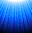Blue light beams with glitter stars. Vector Blue light beams with glitter stars. Vector