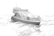 Motorboot (isolated white)