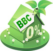 Maison vert BBC et prêt à taux zéro (détouré) Maison vert BBC et prêt à taux zéro (détouré)