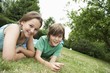 Children Lying on Meadow