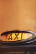London taxi sign, close up