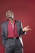 Man Laughing and Gesturing