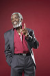 Cheerful Man Gesturing