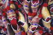 Pairs of Babouches stacked together, view from above