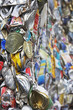 Pile of tin cans, full frame