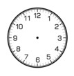 classic wall clock on on white background classic wall clock on on white background