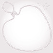 Pearl necklace isolated on a white background Pearl necklace isolated on a white background