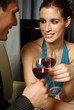 Couple having a romantic dinner in a restaurant