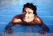 Man in swimming pool