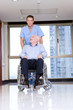 Elderly in a wheelchair
