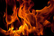 Isolated flames on black Isolated flames on black