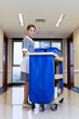 A hospital cleaner