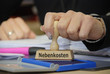 Stempel mit Hand und Nebenkosten Stempel mit Hand und Nebenkosten