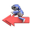 Back icon and robot