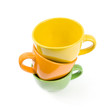 Colored cups. Colored cups.