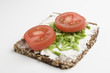 whole grain tomato and chives near