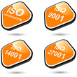 iso zertifizierung zeichen symbol icon iso zertifizierung zeichen symbol icon